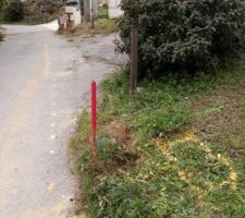 Traçage du raccordement électrique