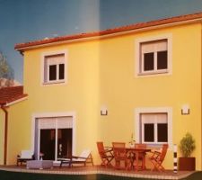 Visuel 3D de l'arrière de la maison