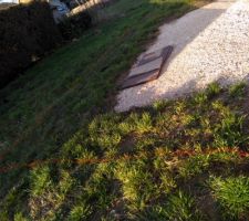 Tout venant actuel avant l'agrandissement de la terrasse