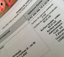 Permis de construire (enfin) validé depot le 23 novembre recu le 7 mars.