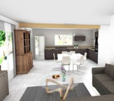 PROJET CUISINE : 1er jet pour une cuisine intégré