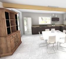 PROJET CUISINE : 1er jet pour une cuisine intégré
