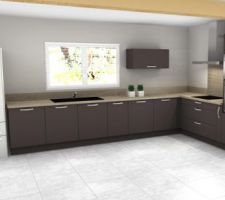 PROJET CUISINE : 1er jet pour une cuisine intégré