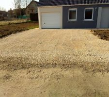 Tout venant accès du garage