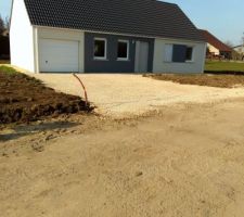 Tout venant accès du garage