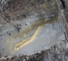 La fosse pour le récupérateur eau pluviale 3000l