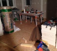 Plancher OSB RDC vue du salon
