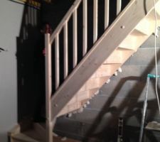 Installation escalier sous-sol