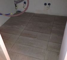 Pose carrelage buanderie