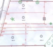 Lot N&deg;4 : lot arri&egrave;re avec environ 60m de viabilisation jusqu'&agrave; la maison...