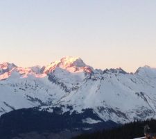 En attendant de retrouver le chantier, coucher de soleil sur le Mont Blanc <3