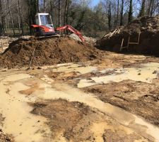 Décapage au niveau des fondations