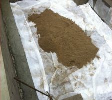 Préparation sol de la cave pour pose pavés