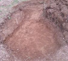 1ère séance pour creuser le point d'eau du potager