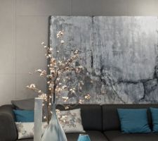 Illustration commerciale du carrelage que nous comptons acheter pour notre sol : 60*60 Inalco Foster Piedra natural