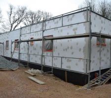 Préparation des murs pour le crépit