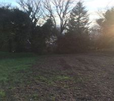 Photo du terrain depuis le point haut