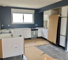 Cuisine en cours de montage