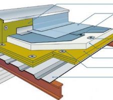 Voilà à quoi ressemblerait l'étanchéité toiture pour la future maison. toiture nn faite pour être utilisé