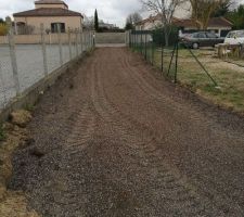 Chemin d'acc&egrave;s chantier termin&eacute; !