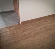 Parquet de notre chambre terminé