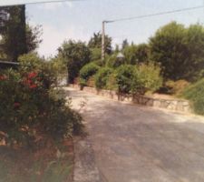 Vue sur le nord et l'entr&eacute;e du terrain.