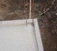 Ferraillage dans terrasse