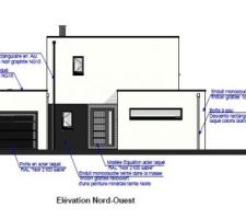 ELEVATION AVANT - OUEST