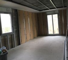 Ferraillage et pose de la laine chambre parentale