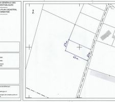 Terrain de 23mx45m - Orientation Cadastre