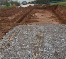 Voilà, terrassement effectué....