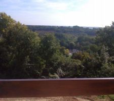 VUE DE LA TERRASSE FIN SEPTEMBRE