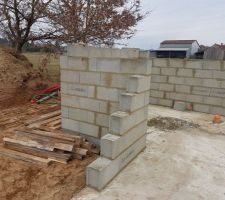 &Eacute;l&eacute;vation des murs du RDC