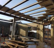 Dalle b&eacute;ton du 1 er &eacute;tage