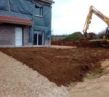 Remise des terres en place