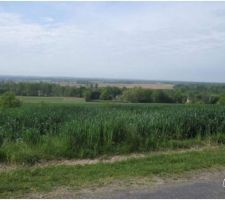 Le terrain vu d'en haut, avant viabilisation