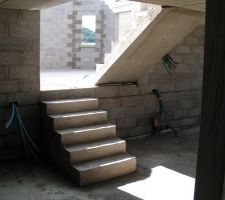 Escalier du sous-sol vers RDC