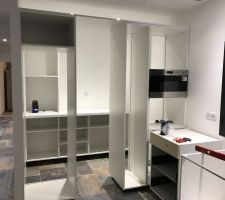 Montage en cours de la cuisine