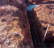 Coulage des fondations le 03/03/2016