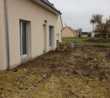 Terrain en cours de terrassement