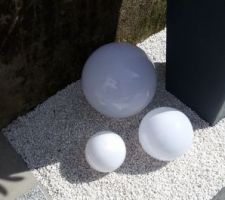 3 boules lumineuses solaires