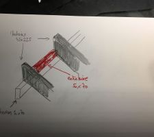 Croquis fixation bastaing pour toit plat