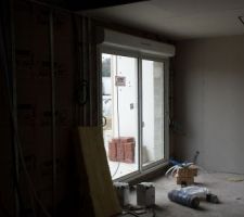 On est dans la phase isolation donc il faut surveillé le travail car j ai remarqué a la pose de la laine de verre  il ne mette pas de Appui Optima2 donc c est posé comme ca je vais voir ca avec le responsable