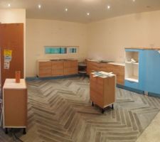 Cuisine en cours de pose