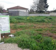 On a pos&eacute; le panneau de permis de construire