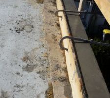 Coffrage et coulage des acroteres