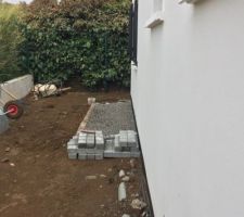 Aménagement d'une bordure tout autour de la maison