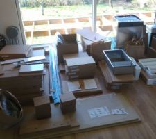 Cuisine ikéa arrivé par transporteur. 161 colis !