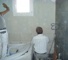 Demarrage faience de la sdb principale