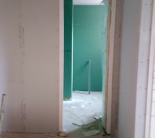 Vue de notre chambre sur couloir &eacute;tage